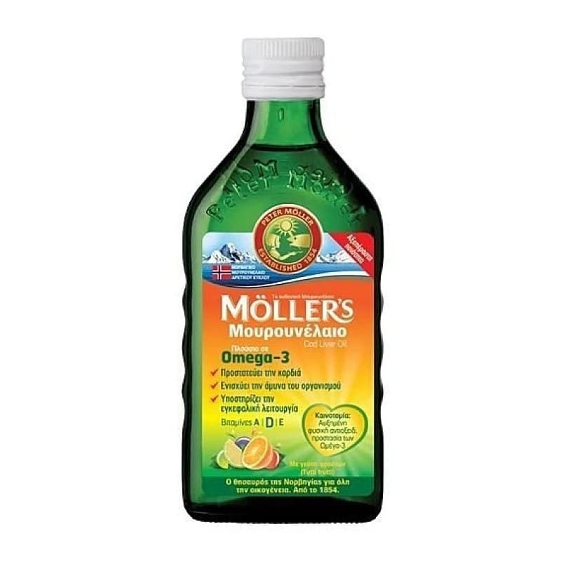 Moller's Μουρουνέλαιο με γεύση Tutti Frutti 250ml