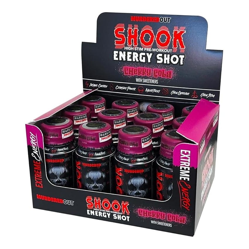 Murdered Out Shook Energy Shot 12x60ml με γεύση Cherry Cola
