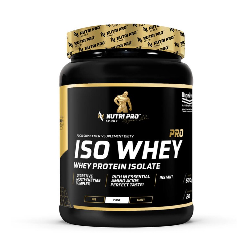 Iso Whey PRO Πρωτεΐνη Ορού Γάλακτος- Nutri Pro Sport με Γεύση Chocolate 600gr