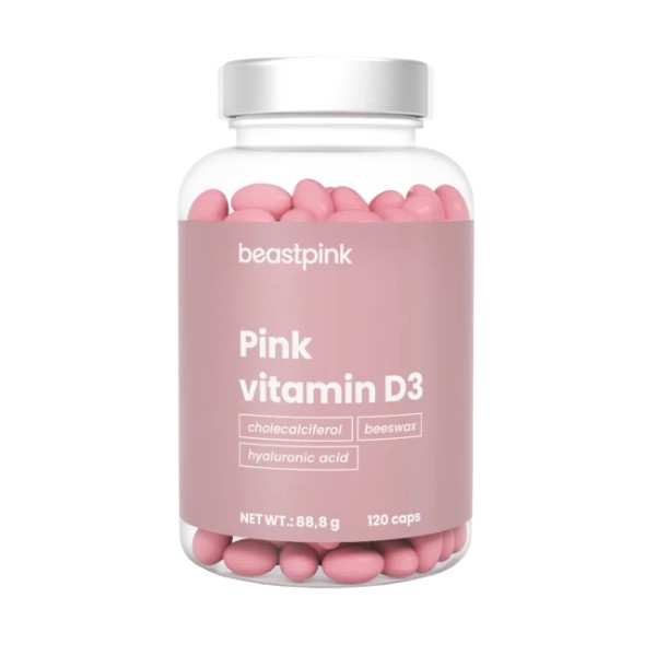 Pink Vitamin D3 2000 IU - BeastPink 120 κάψουλες