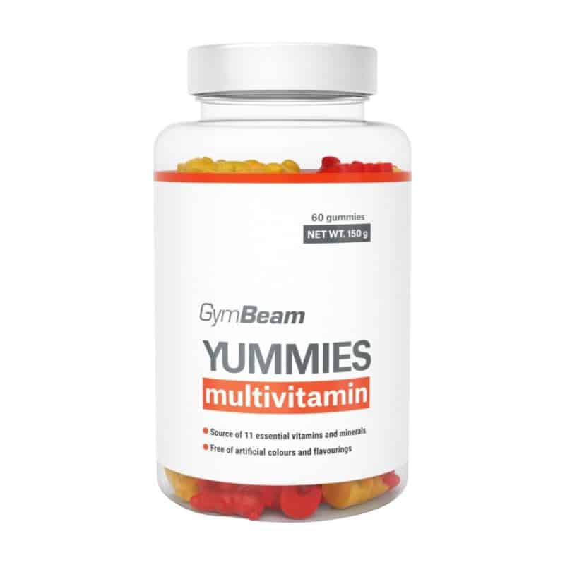 Πολυβιταμίνες Yummies - GymBeam 60 ζελεδάκια Πορτοκάλι-Λεμόνι-Κεράσι