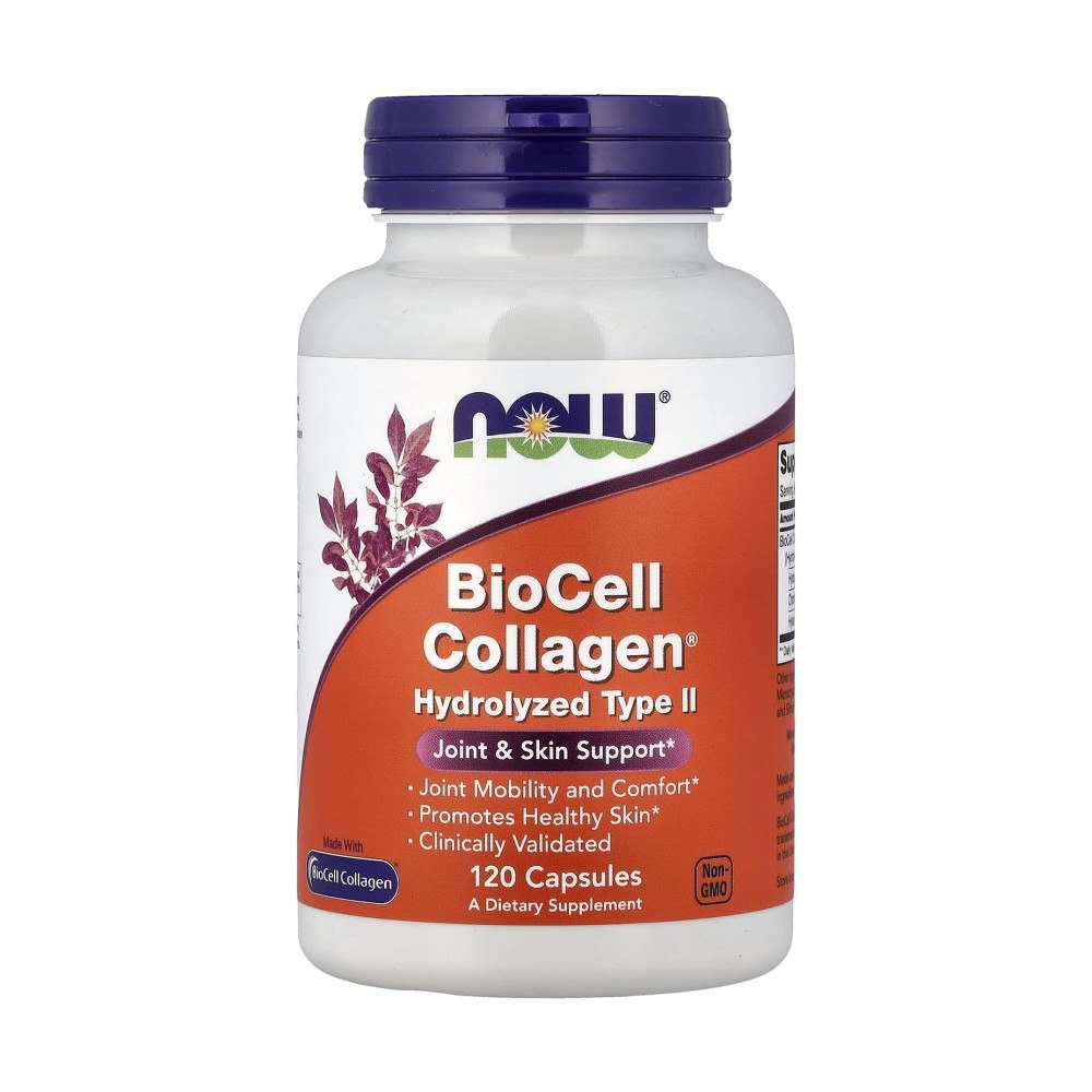 BioCell Collagen® Hydrolyzed Type II 120 caps - NOW