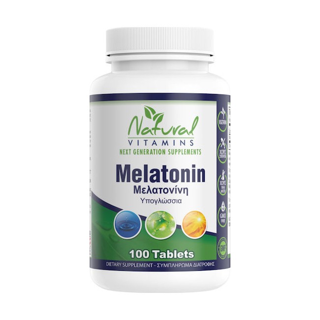 Melatonin 1mg - Natural Vitamins 100 ταμπλέτες