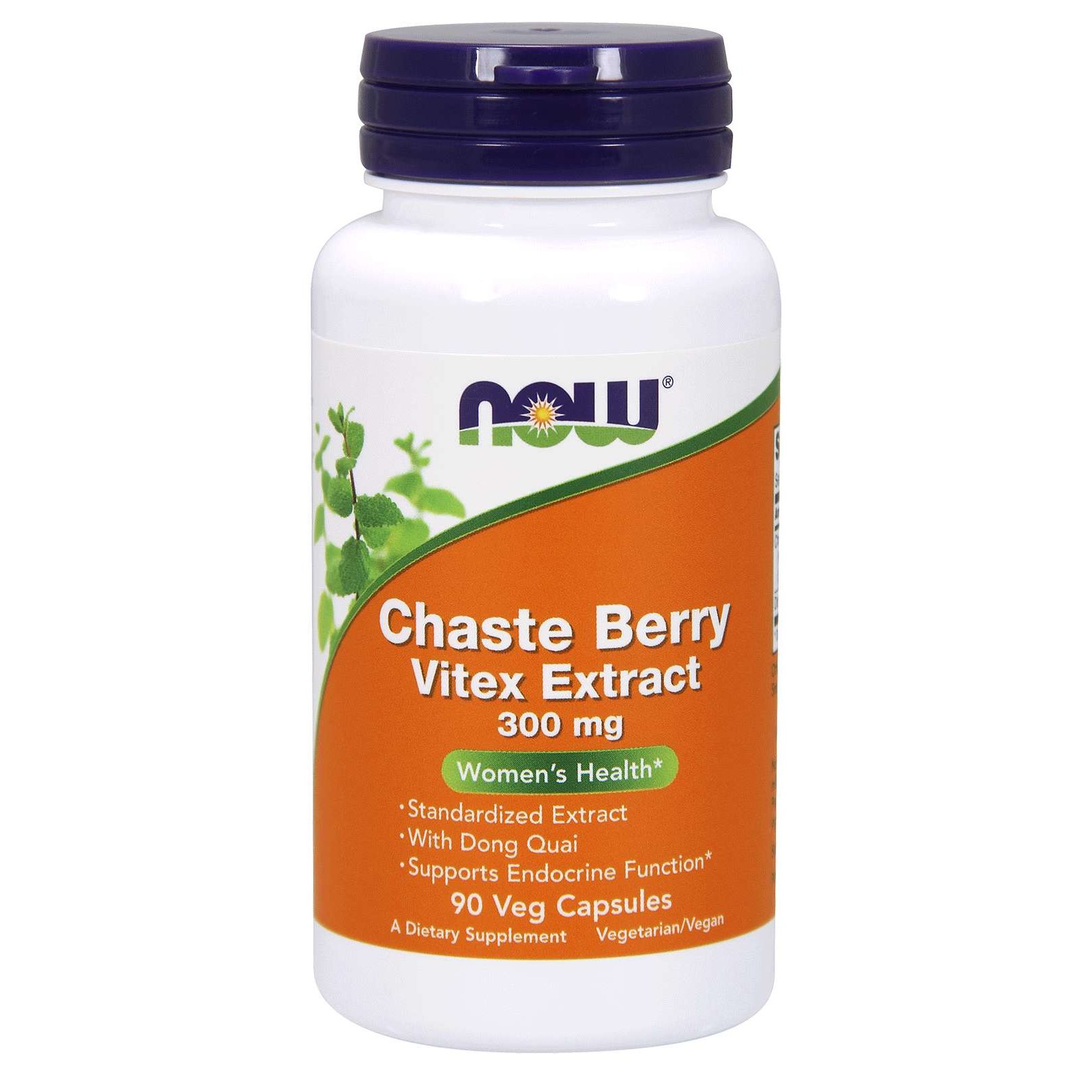 Now Foods Chaste Berry Vitex Extract 300mg Συμπλήρωμα Διατροφής για την Αντιμετώπιση των Συμπτωμάτων της Εμμηνόπαυσης 90 VegCaps