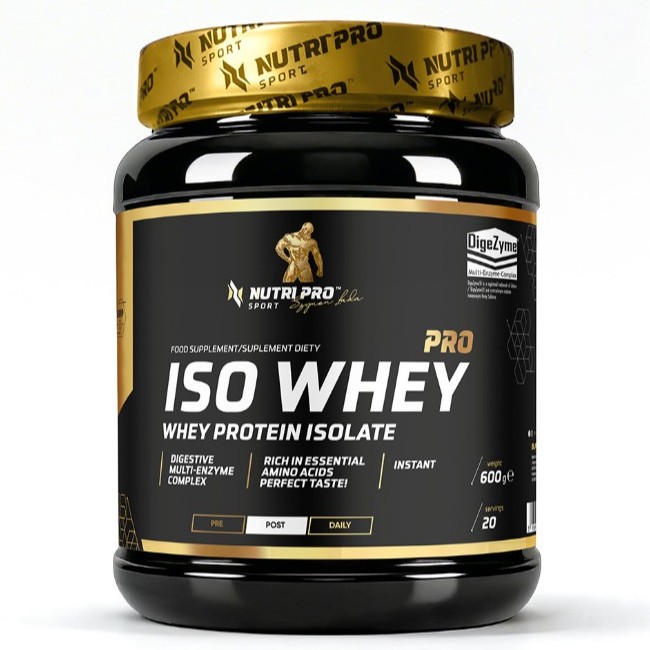 Iso Whey PRO Πρωτεΐνη Ορού Γάλακτος-  Nutri Pro Sport με Γεύση Vanilla 600gr
