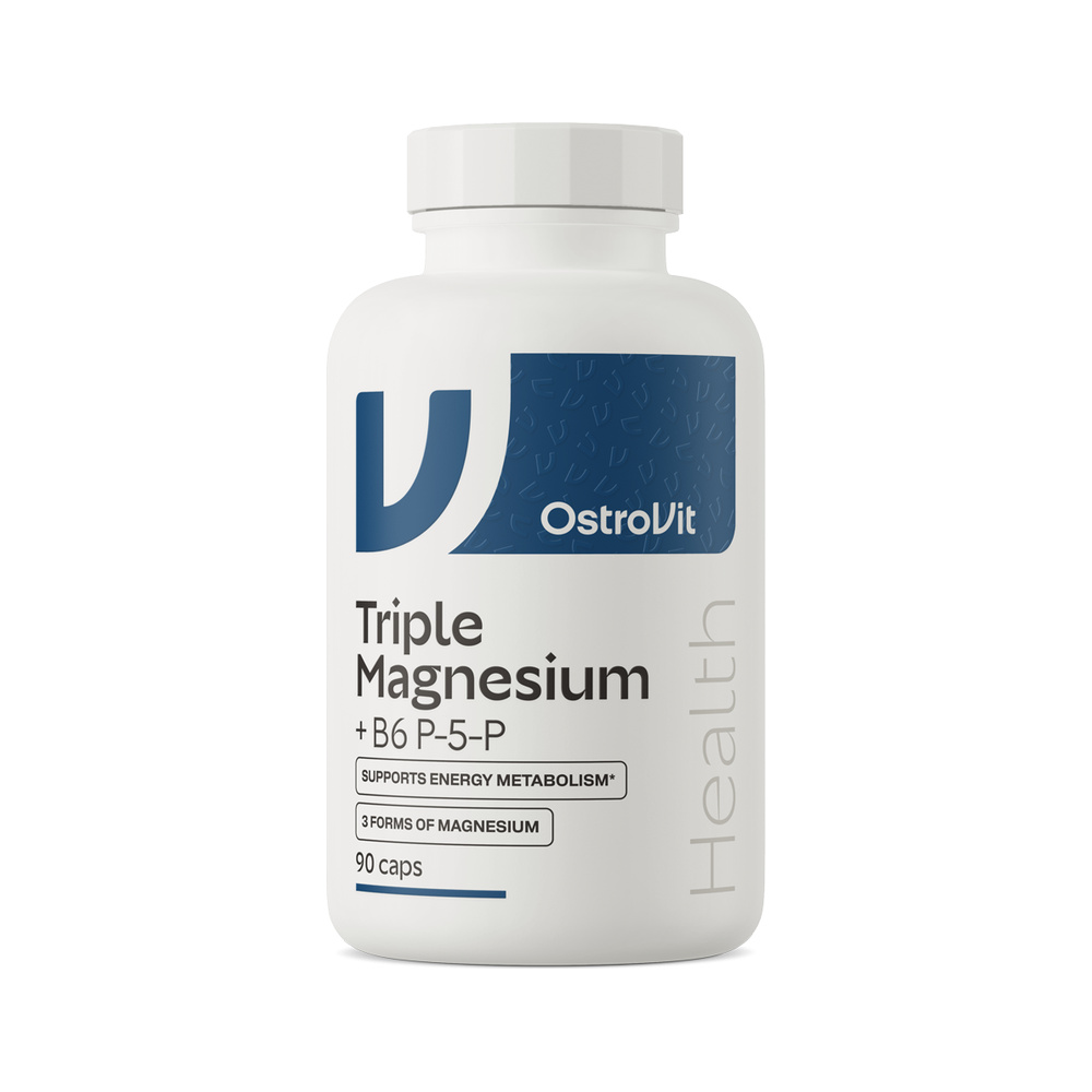 Triple Magnesium + B6 P-5-P - OstroVit 90 κάψουλες