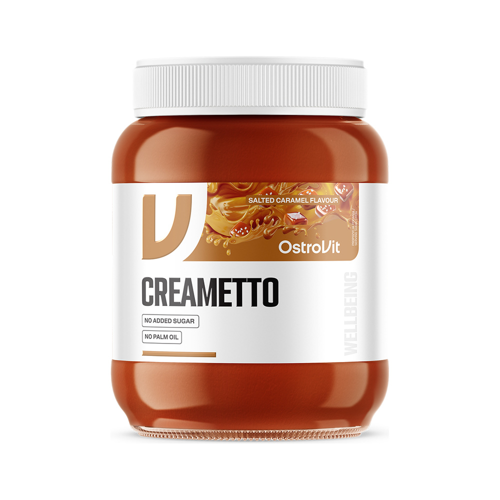 Πραλίνα Creametto χωρίς Προσθήκη Ζάχαρης - OstroVit 350gr Salted Caramel