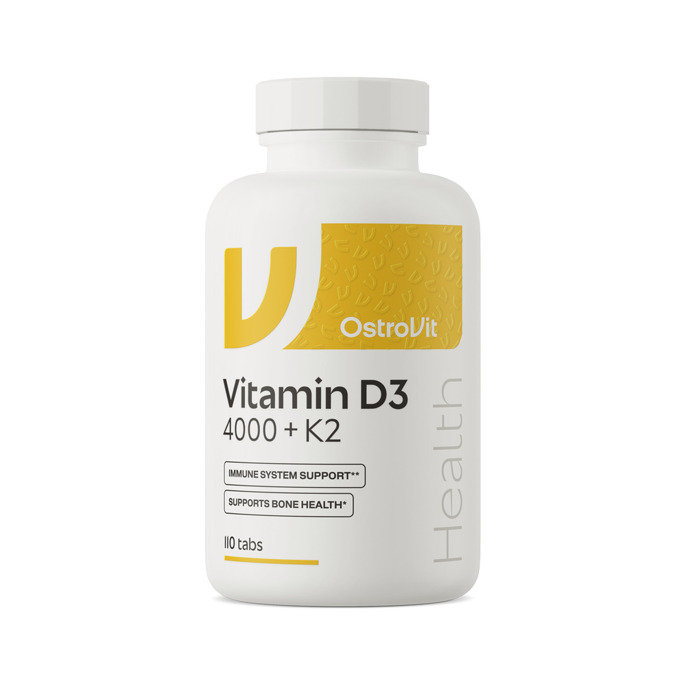 Βιταμίνη D3 4000 + K2 - OstroVit 110 ταμπλέτες