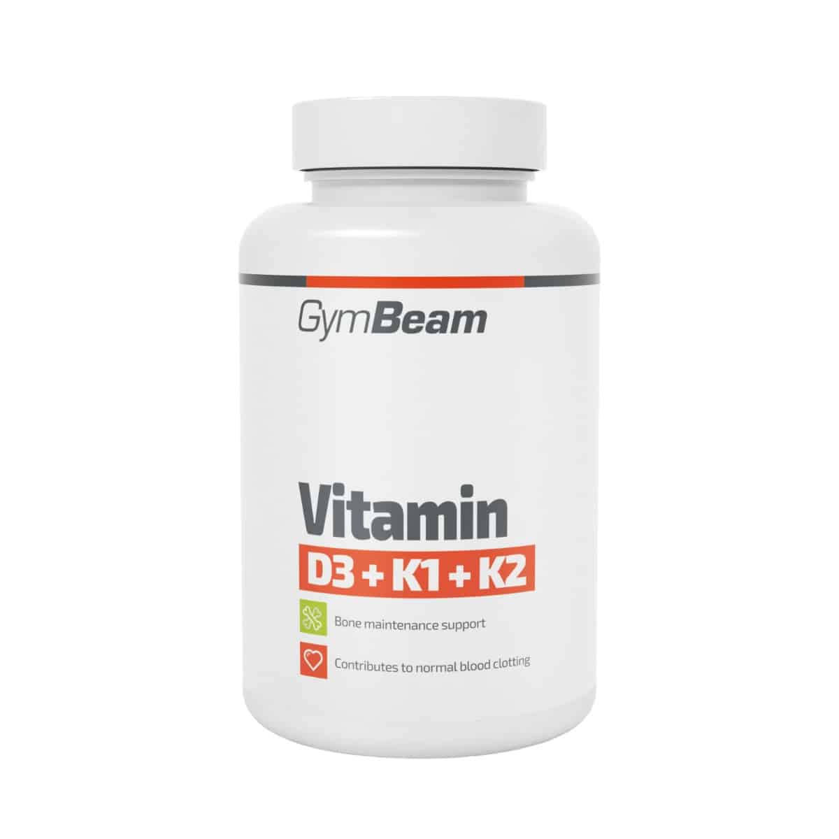 Βιταμίνη D3+K1+K2 - GymBeam 120 κάψουλες